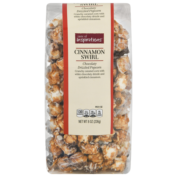 Taste of Inspirations Chocolaty Drizzled Popcorn Cinnamon Swirl