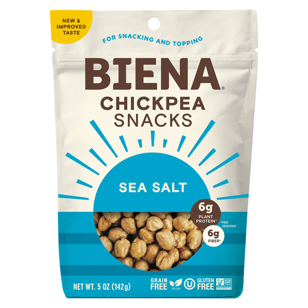 Biena Gluten Free Sea Salt Chickpea Snacks