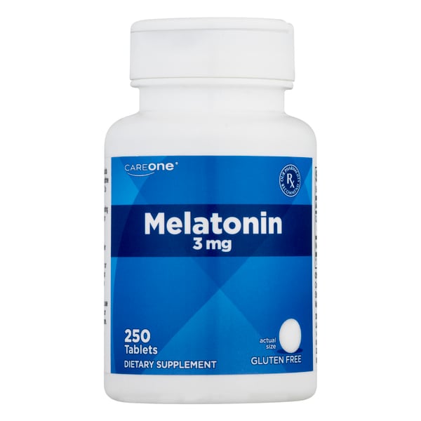 CareOne Melatonin 3 mg Tablets Gluten Free