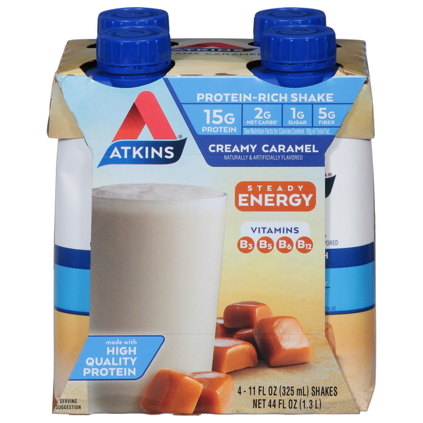 Save on Atkins Protein Energy Shake Creamy Caramel Low Carb 4 pk