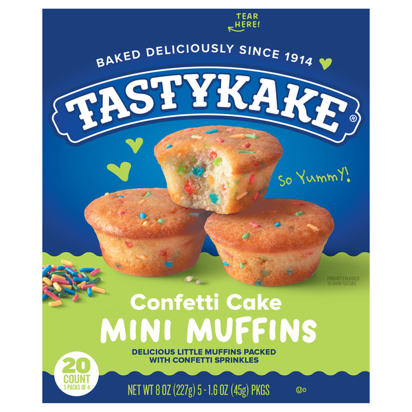 Tastykake Mini Muffins Confetti Cake 5 ea - 4 ct