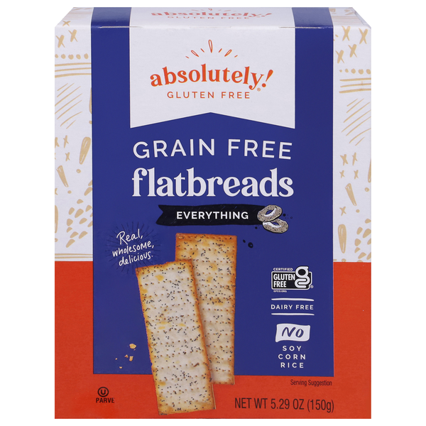Absolutely Gluten & Grain Free Everything Flatbread Crackers