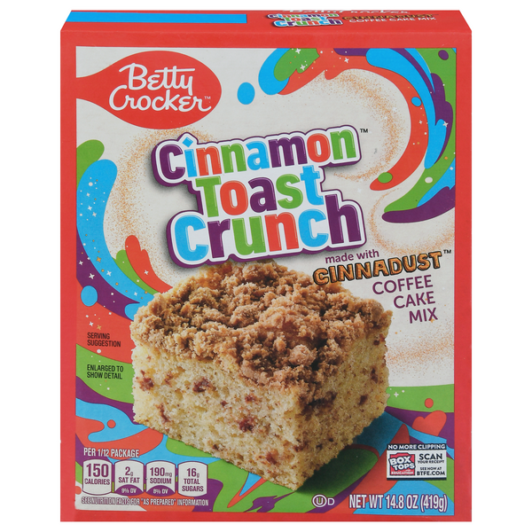 Save on Betty Crocker Cinnamon Toast Crunch Coffee Cake Mix Order