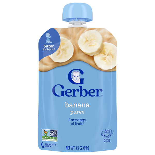 Gerber Sitter Banana Puree Baby Food