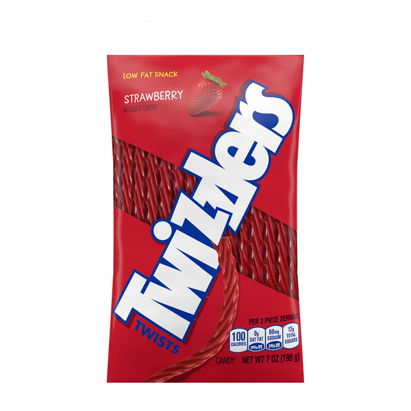 Twizzlers Twists Red Strawberry Licorice Candy