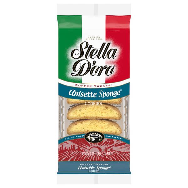 Stella D'oro Coffee Treats Anisette Sponge Cookies