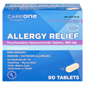 CareOne Allergy Relief Antihistamine 180 mg Tablets Non-Drowsy