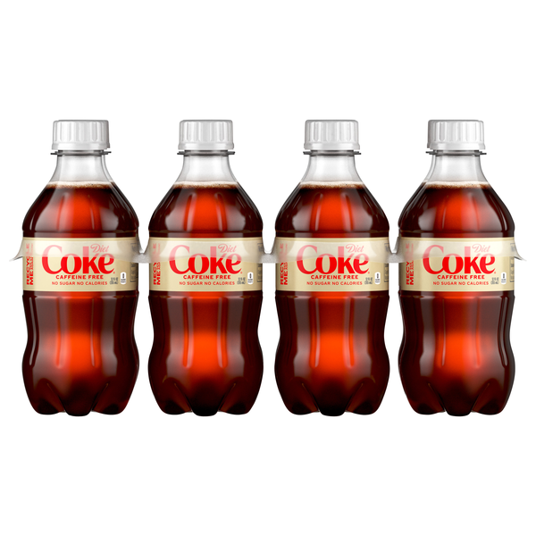 Diet Coke Cola Soda Caffeine Free - 8 pk