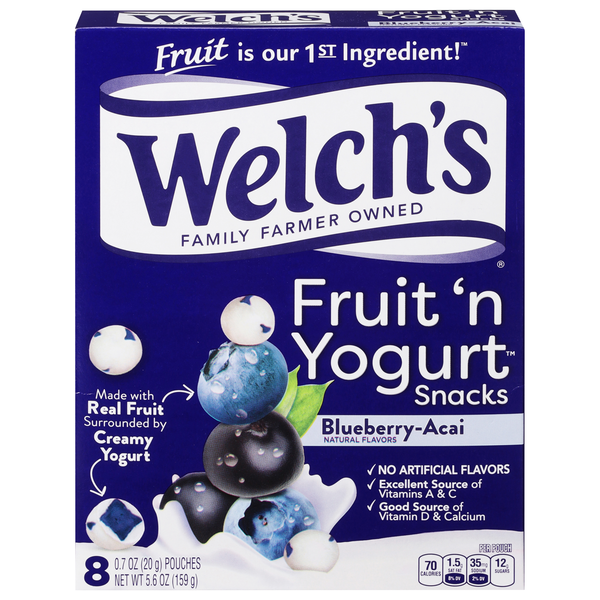 Welch's Fruit 'n Yogurt Snacks Blueberry-Acai - 8 ct