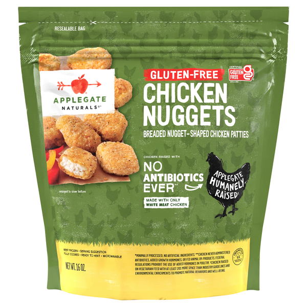 Applegate Naturals Gluten Free Chicken Nuggets Frozen