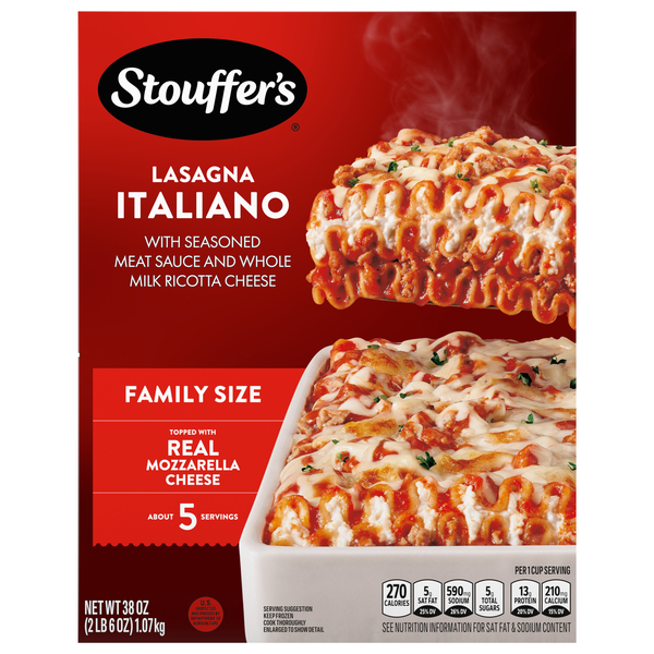 Stouffer's Lasagna Italiano Family Size Frozen Meal