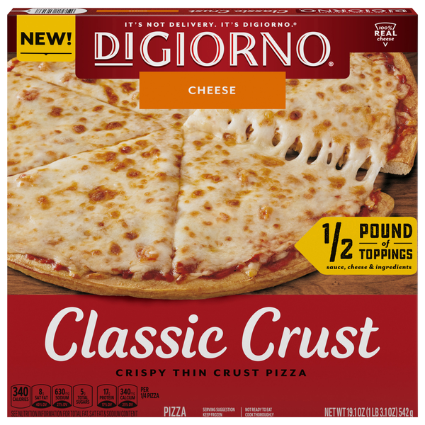 DiGiorno Classic Crispy Thin Crust Cheese Pizza Frozen
