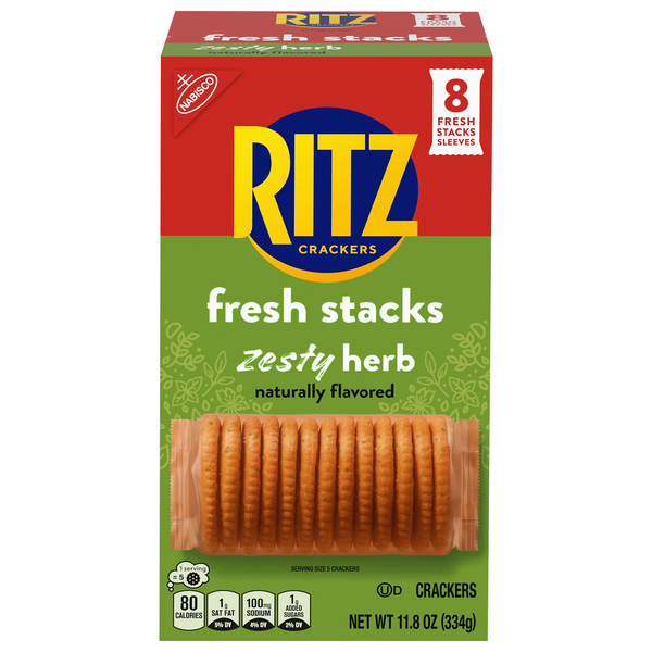 Nabisco Ritz Fresh Stacks Zesty Herb Crackers - 8 ct