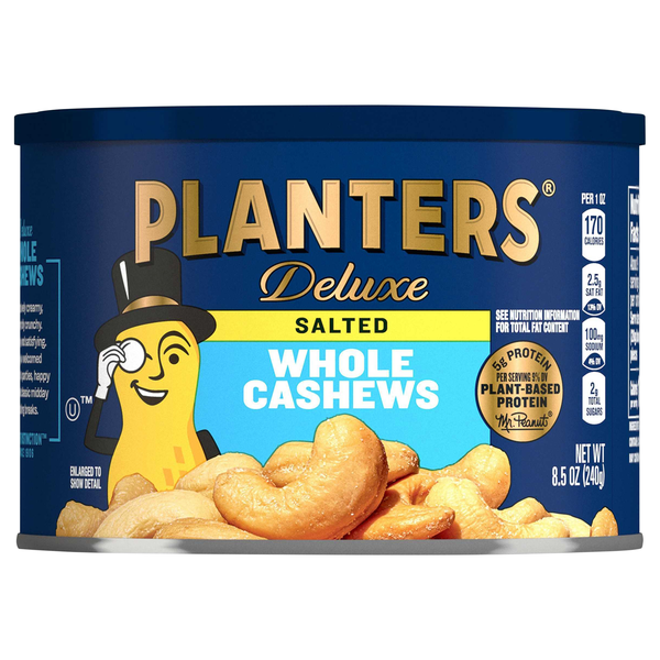 Planters Deluxe Whole Salted Cashews