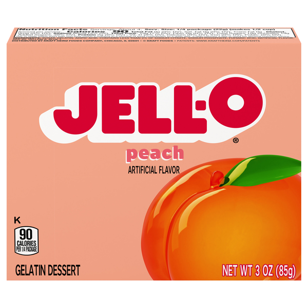 Jell-O Peach Flavored Gelatin Dessert Mix