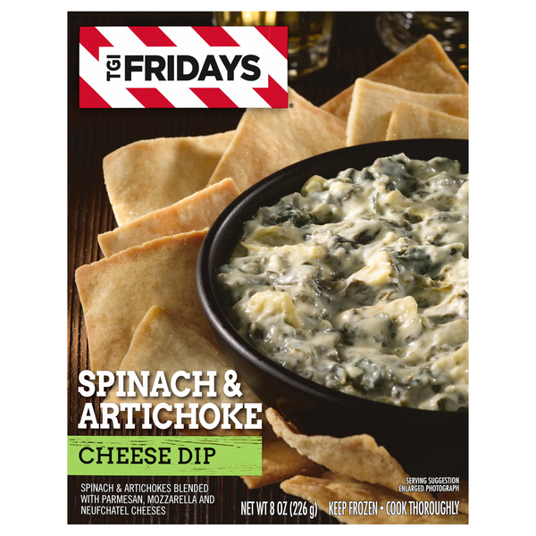 TGI Fridays Spinach & Artichoke Cheese Dip Frozen