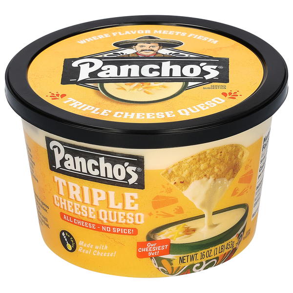 Pancho's Triple Cheese Queso Dip Refrigerated