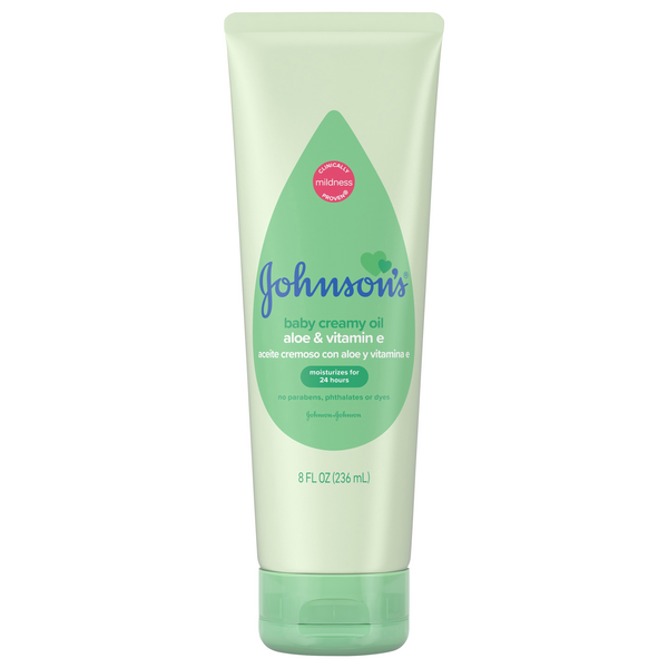Johnson's Aloe & Vitamin E Baby Creamy Oil