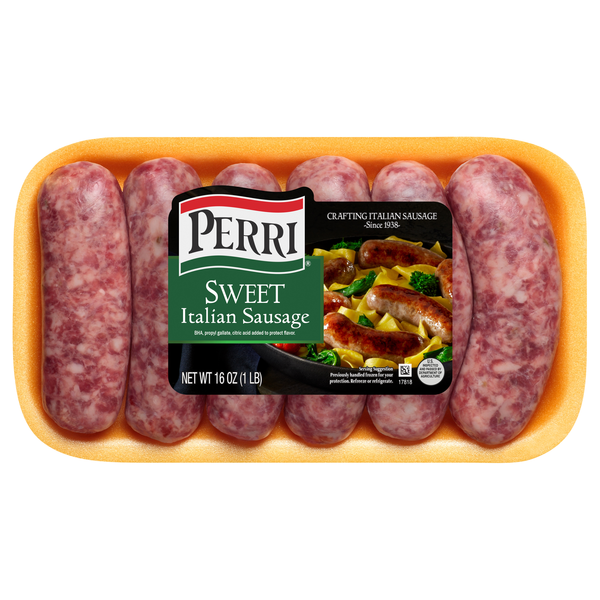 Perri Sweet Italian Sausage - 6 ct Fresh