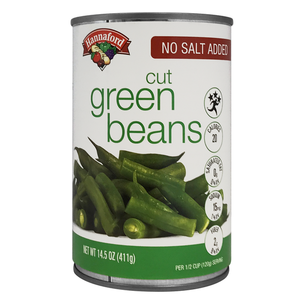Hannaford No Salt Added Green Beans