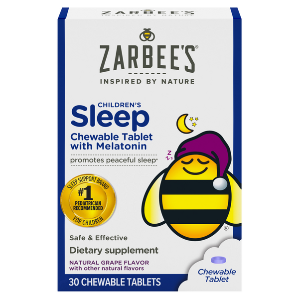 Save on Zarbee's Children's Sleep with Melatonin Chewable Tablets Grape