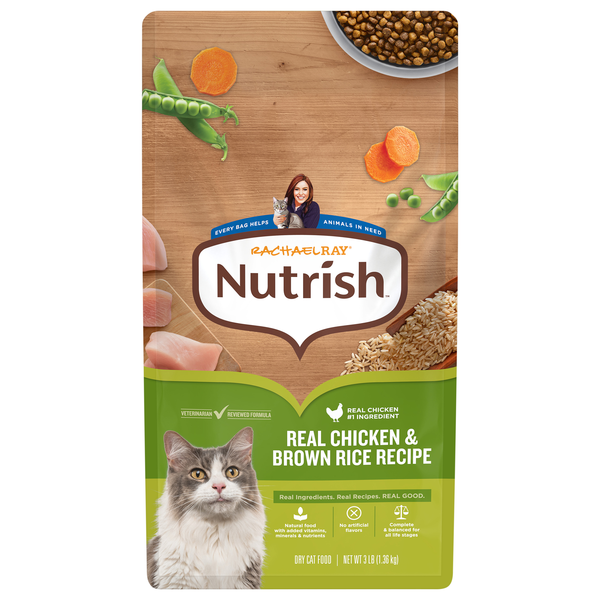 Rachael Ray Nutrish Natural Chicken & Brown Rice All Ages Dry Cat Food