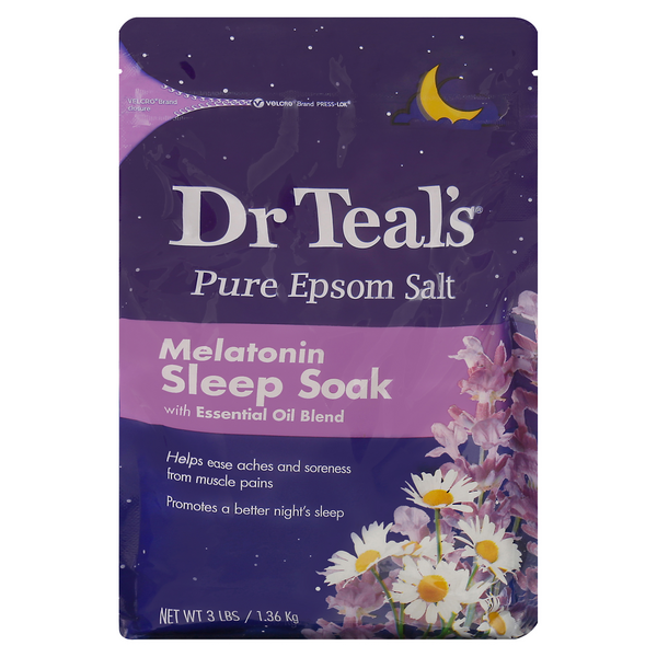 Save On Dr Teal s Pure Epsom Salt Melatonin Sleep Soak With Essential Save On Dr Teal s Pure Epsom Salt Melatonin Sleep Soak With Essential