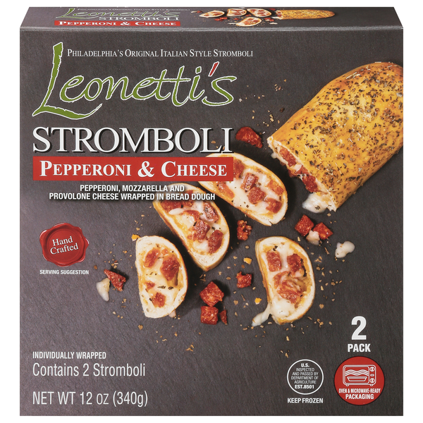 Leonetti's Pepperoni & Cheese Stromboli - 2 ct Frozen