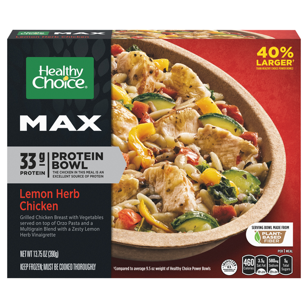 Healthy Choice MAX Lemon Herb Chicken Protein Bowl Frozen Meal