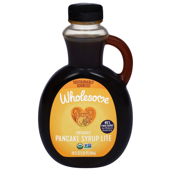 Wholesome Organic Gluten Free Lite Pancake Syrup