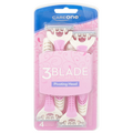 CareOne Pivoting Head 3 Blade Razor Disposable