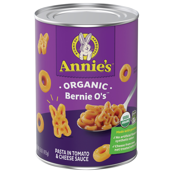 Annie's Organic Bernie O's Pasta In Tomato & Cheese Sauce