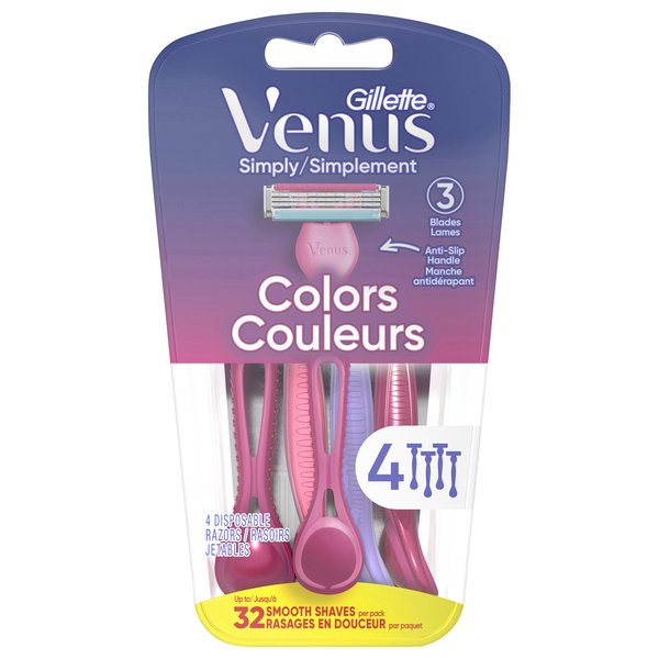 Gillette Simply Venus Razors Triple Blade Disposable