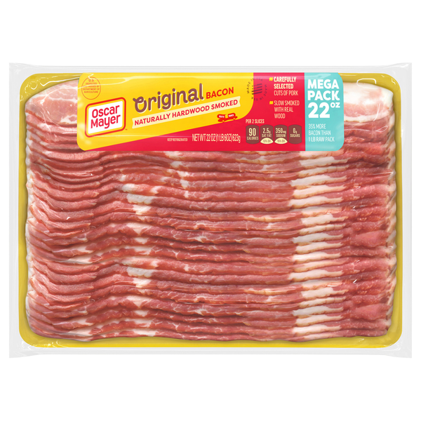 Oscar Mayer Naturally Hardwood Smoked Original Bacon Sliced
