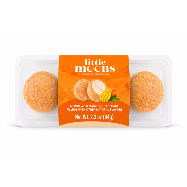 Hissho Sushi Little Moons Mango Cheesecake Mochi - 2 ct