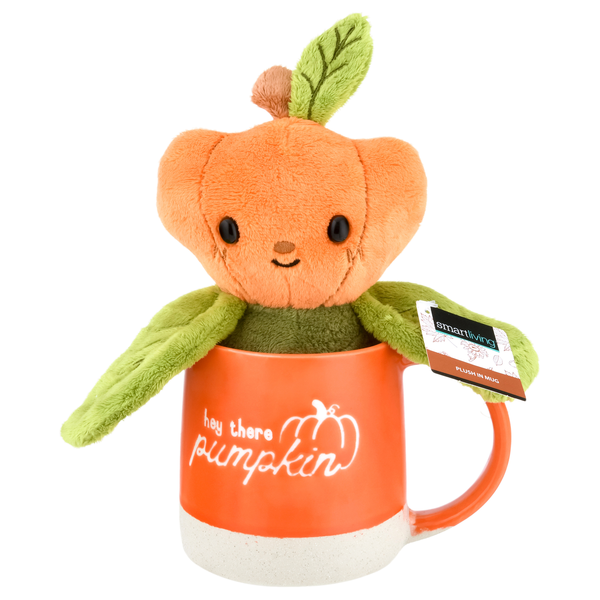 Smart Living Plush in Mug Hey There Pumpkin