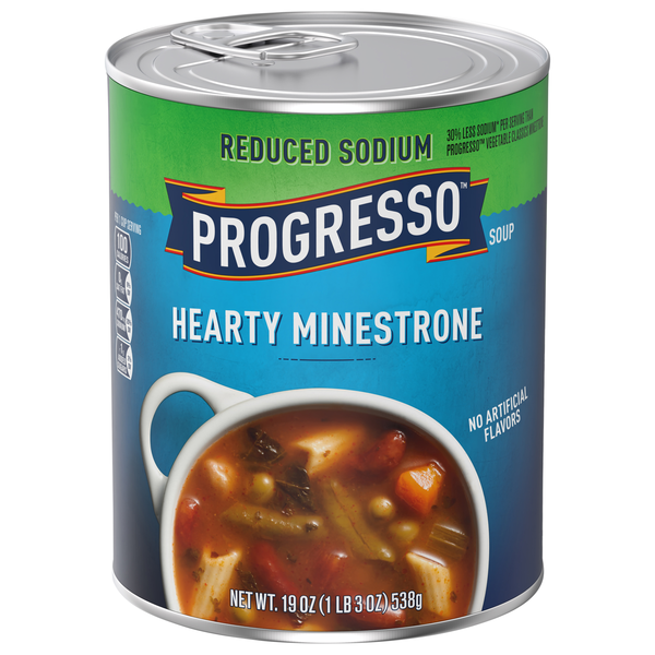 Progresso Reduced Sodium Hearty Minestrone Soup