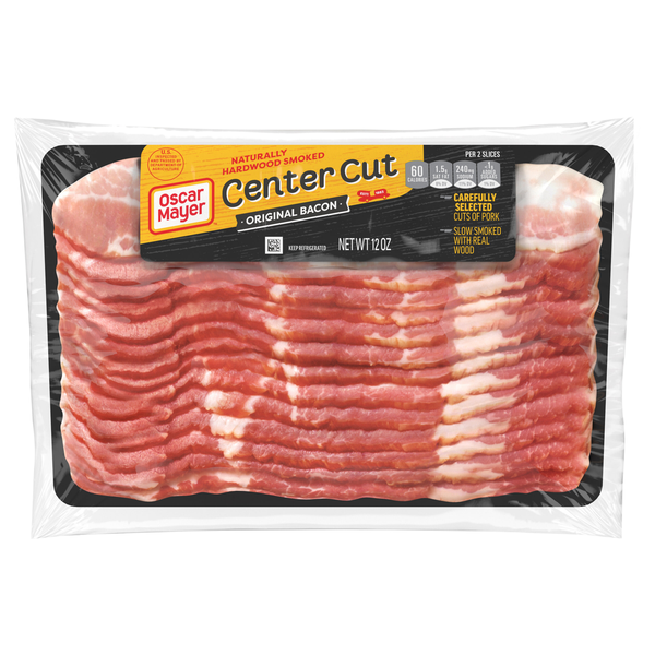 Oscar Mayer Naturally Hardwood Smoked Original Center Cut Bacon Sliced