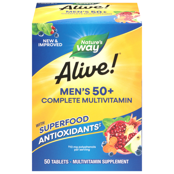 Nature's Way Alive! Men's 50+ Complete Multivitamin Tablets