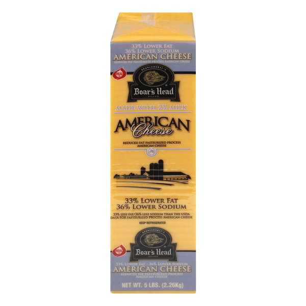 Boar's Head Deli Lower Fat & Sodium Yellow American Cheese (Reg Sliced)