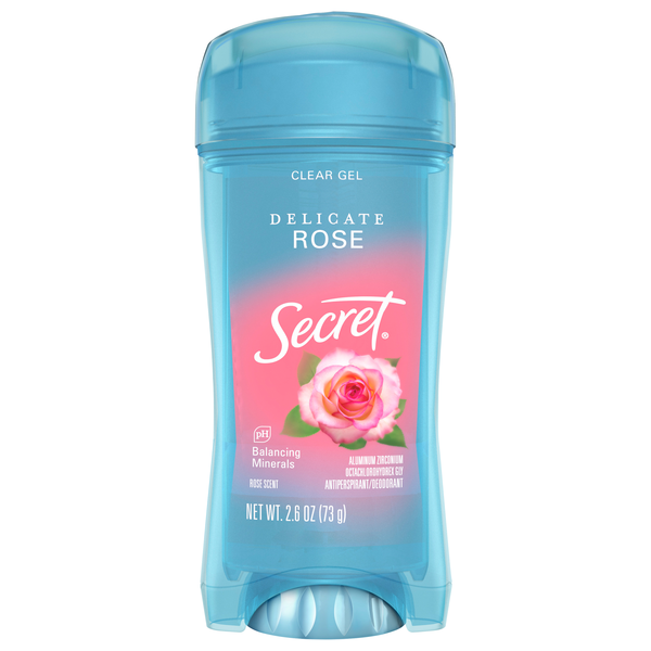 Secret Delicate Rose Antiperspirant Deodorant Clear Gel