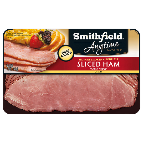 Smithfield Anytime Favorites Boneless Hickory Smoked Sliced Ham