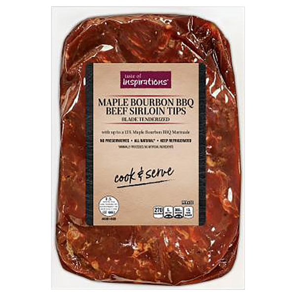 Taste of Inspirations Maple Bourbon BBQ Beef Sirloin Tips