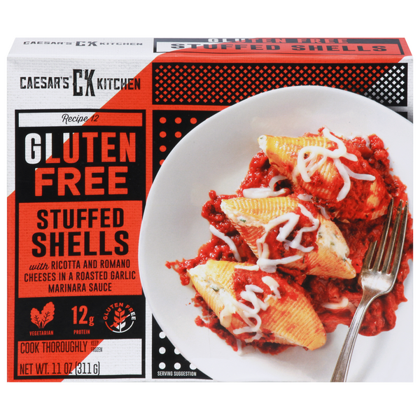 Save on Caesar's Stuffed Shells with Cheese in Marinara Sauce Gluten