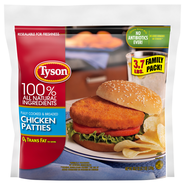 Save on Tyson Breaded Chicken Patties Family Pack Fully Cooked Order
