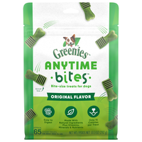 GREENIES Anytime Bites Original Flavor Bite-Size Dog Treats - apx 65 ct