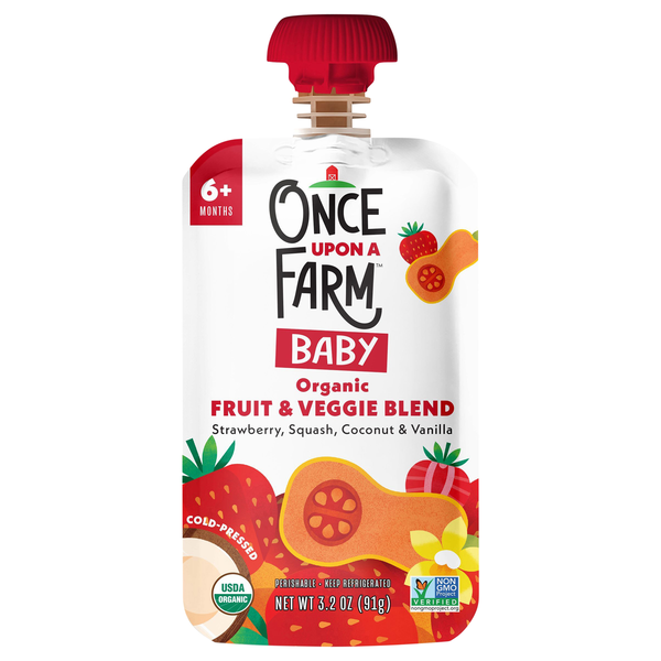Once Upon a Farm Organic Baby Food Sun-Shiny Strawberry Patch