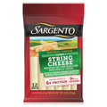 Sargento Natural Light Reduced Fat Mozzarella String Cheese - 12 ct