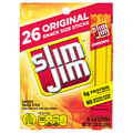 Slim Jim Original Smoked Meat Sticks Snack Size - 26 ct