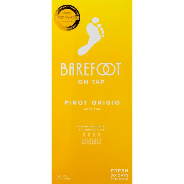 Barefoot On Tap American Pinot Grigio Wine Box
